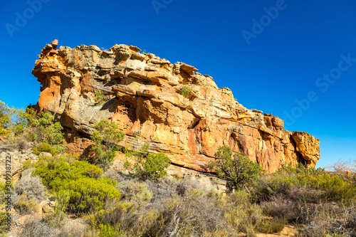 Sandstone rock formation of Cederberg Wilderness Area, Stadsaal, South Africa