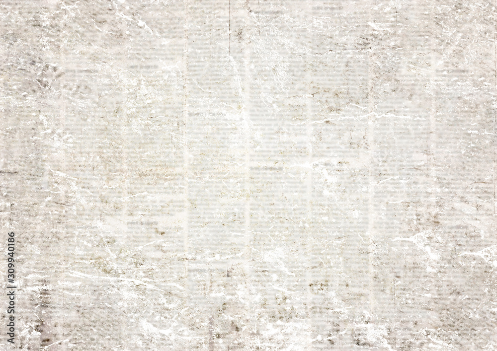 Old vintage grunge newspaper paper texture background.