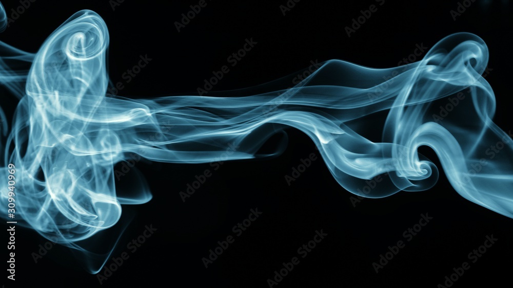 abstract smoke on black background