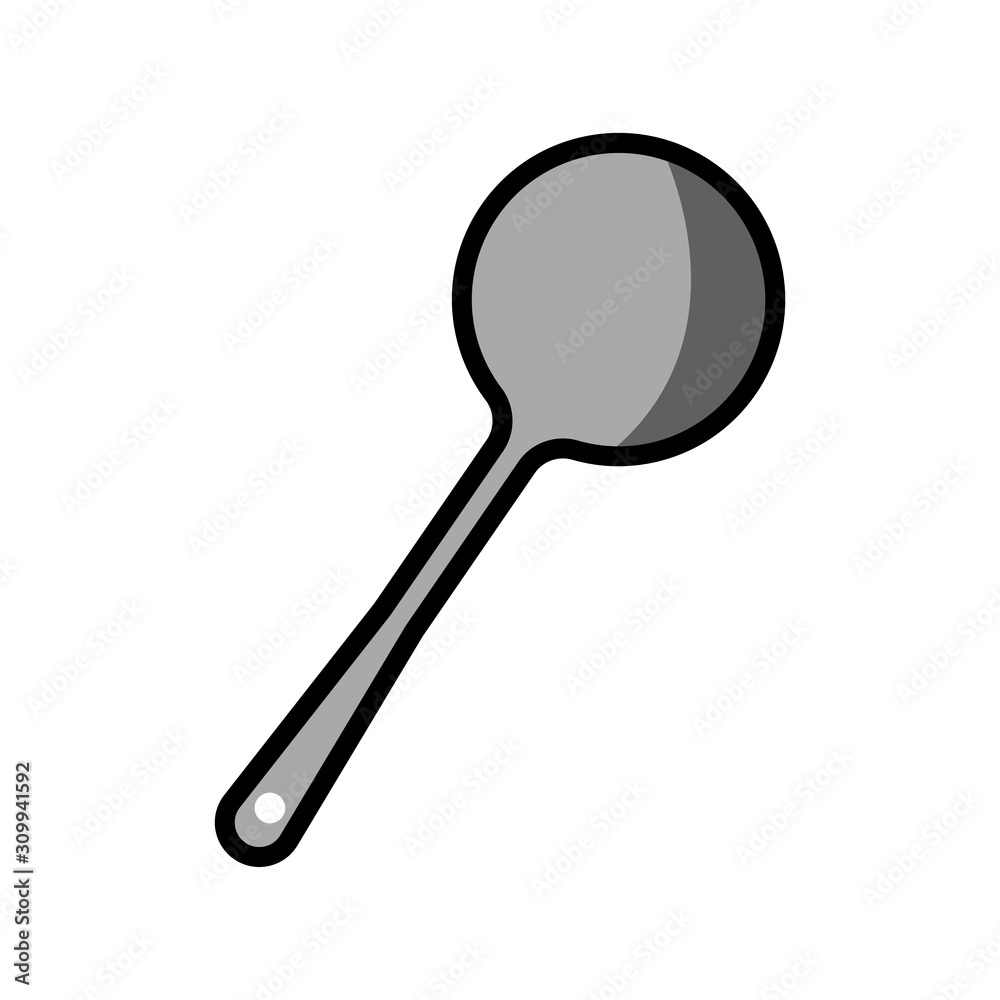 ladle - kitchen utensils icon vector design template ladle - kitchen utensils icon vector design template