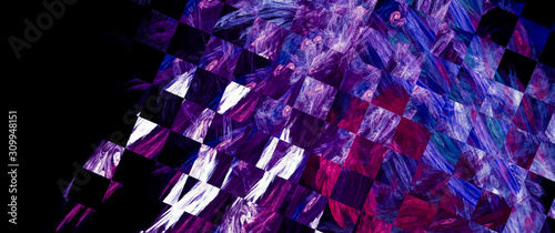 Grungy background in dark colors. Styling under the racing flag. The theme of competition, speed, victory.