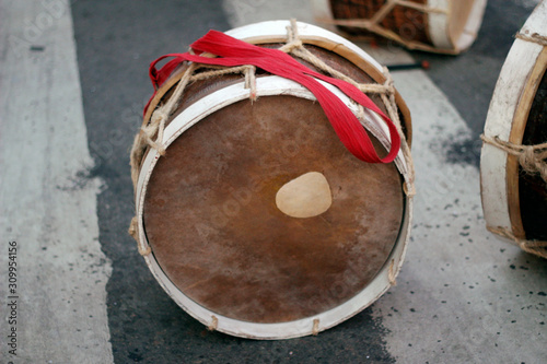 Alfaia drum. Maracatu typical musical instrument.
