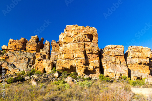 Rock formation at Truitjieskraal, Cederberg Wilderness Area, South Africa photo