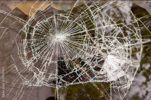 Broken Glass, Ground, Wall surface texture for decoration background