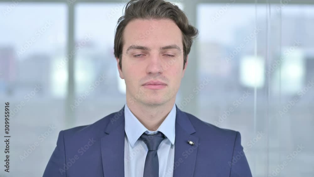Portrait of Young Businessman Looking at the Camera Portrait of Young Businessman Looking at the Camera