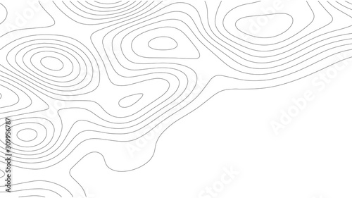 Contour vector illustration. Abstract topographic map background. Geography scheme.