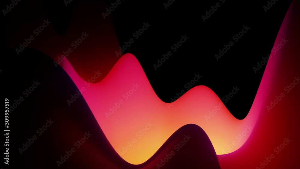 4k seamless loop with abstract fluid red purple gradients, inner glow ...