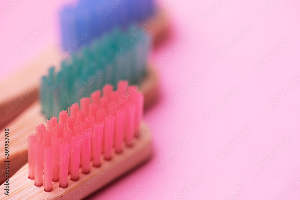 set of toothbrushes isolated on white background set of toothbrushes isolated on white background