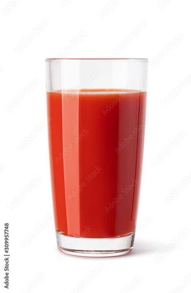 glass of tomato juice glass of tomato juice