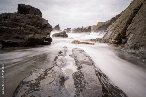 seascape in cornwall england uk 