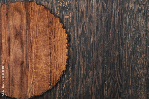 cutting board on a wooden table