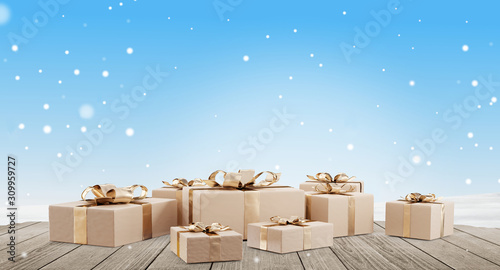 christmas gifts 3d-illustra...