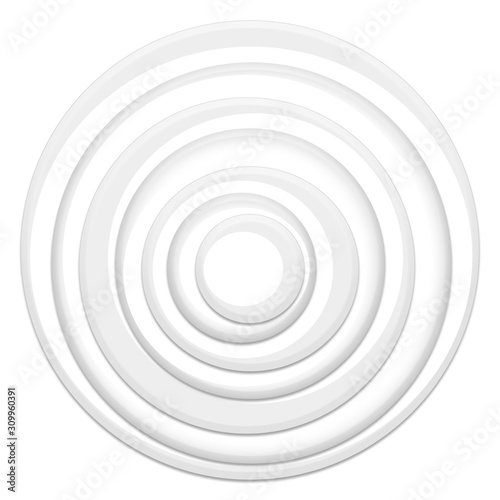 White Grey Circular Element Background 