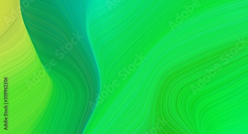 modern colorful abstract wave background with lime green, vivid lime green and yellow green colors. can be used as texture, background or wallpaper