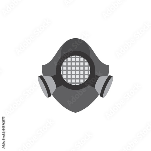 Chemical and biological mask logo icon,special force mask icon photo