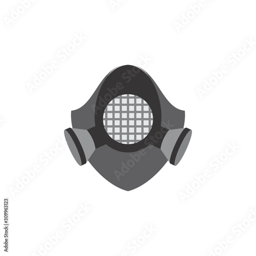 Chemical and biological mask logo icon,special force mask icon photo