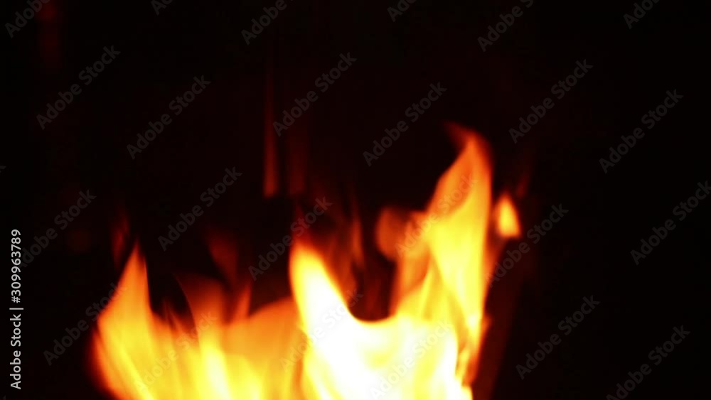 hot orange red fire flames on black background hot orange red fire flames on black background
