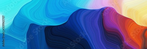 horizontal colorful abstract wave background with dark salmon, burly wood and strong blue colors. can be used as texture, background or wallpaper