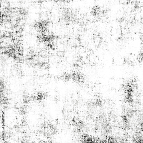 White and black old grunge wall background.Square format.