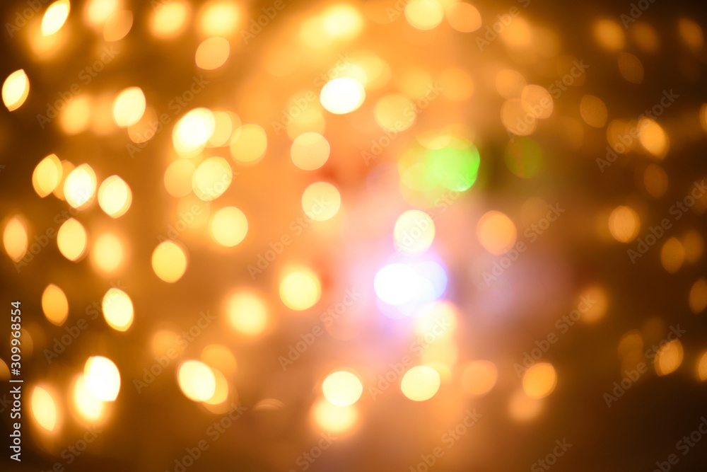 Blurred abstract background lights, beautiful Christmas.