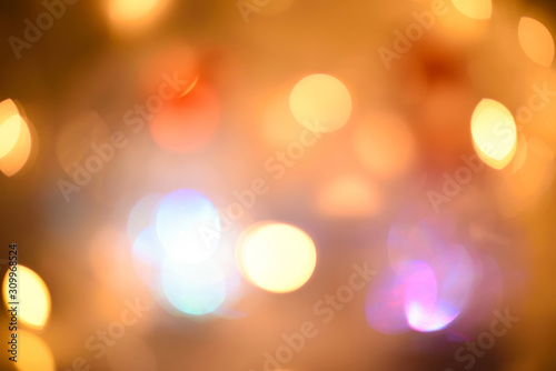Blurred abstract background lights, beautiful Christmas. © nmelnychuk