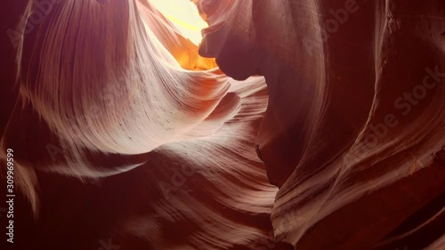 Antelope Canyon is the most photographed slot canyon in the American Southwest. It is located on Navajo land near Page, Arizona. Gimbal warp rotation cinematic legal Rec.709 ProRes 422 4K