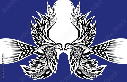 Phoenix Bird Tattoo. Bird phoenix flying