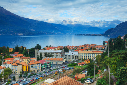 Small Italian settlement near the lake