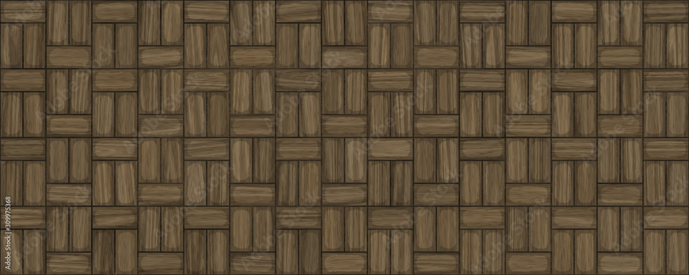 Seamless rough wood floor block background Seamless rough wood floor block background