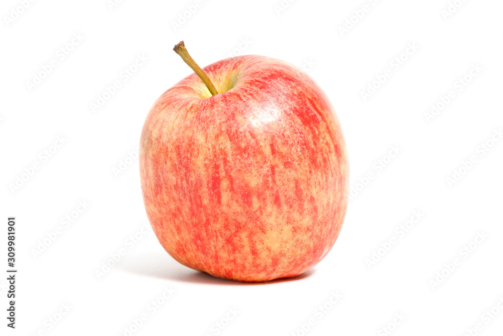Fresh red apple  on white background. Isolated concept and clipping path.