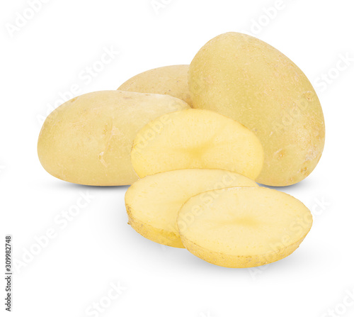 potato isolated on white background