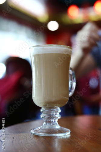 iced coffee frappe of cold drink in cafe