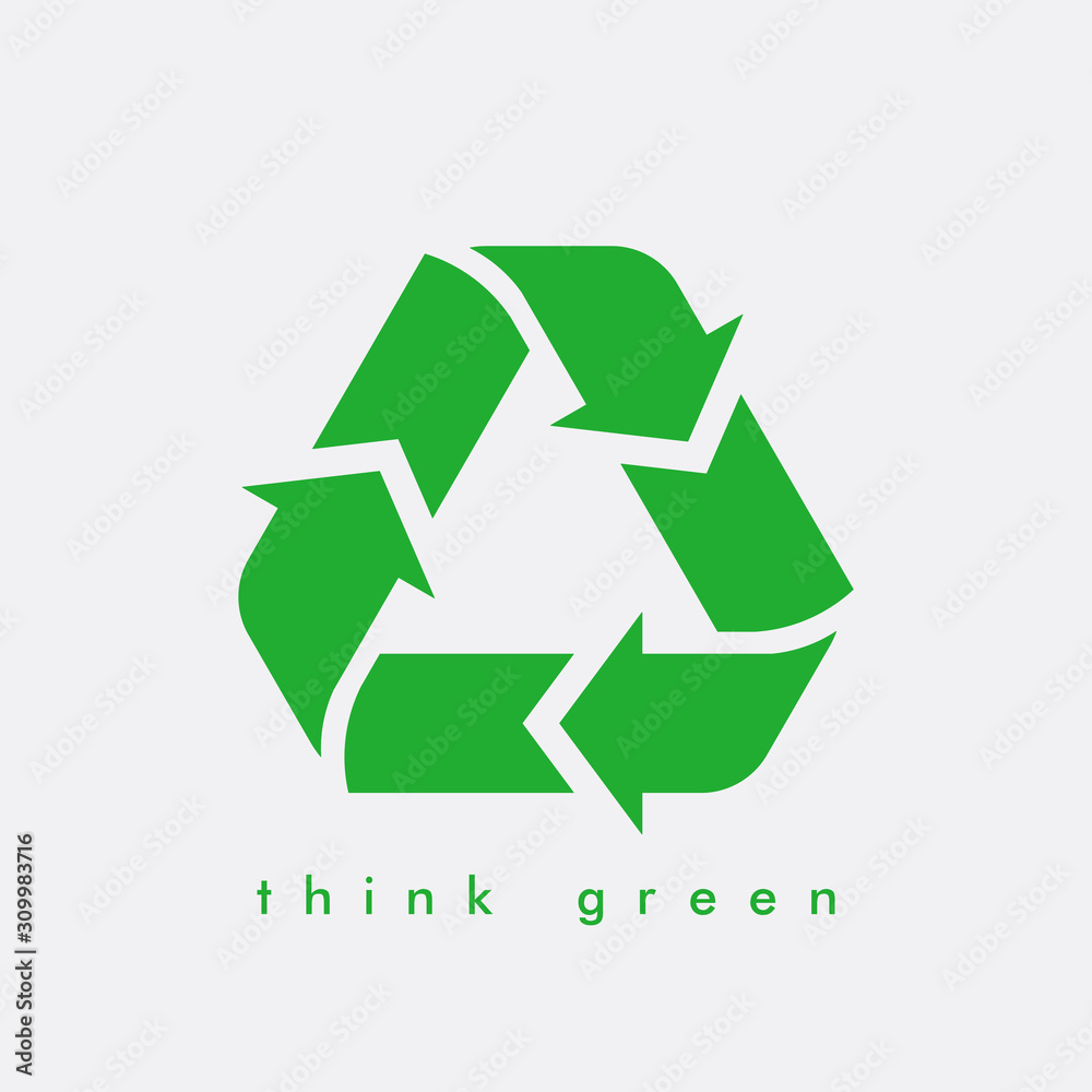 Vector garbage recycling logo. Reuse reduce recycle. Vector garbage recycling logo. Reuse reduce recycle.