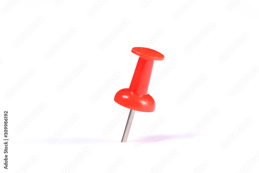 push pin isolated on white background with copy space for your text push pin isolated on white background with copy space for your text