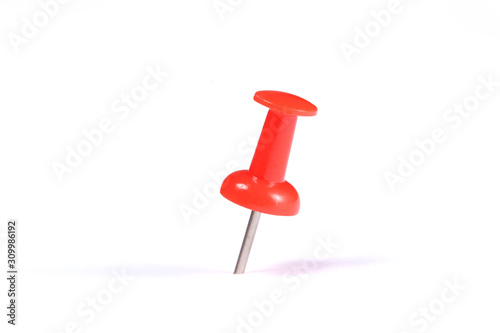 push pin isolated on white background with copy space for your text