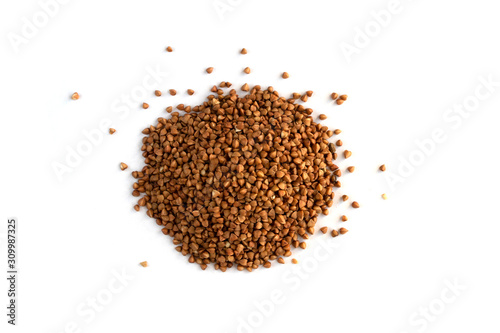 buckwheat slide on a white background isolate