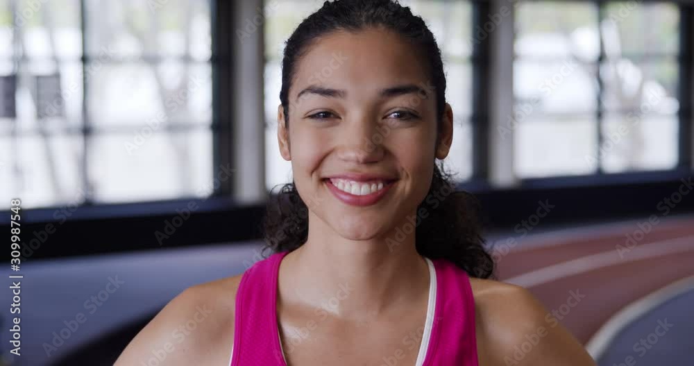 Portrait at a gym Portrait at a gym