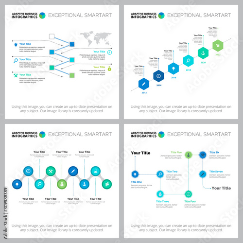 Creative infographic design set for planning, statistics