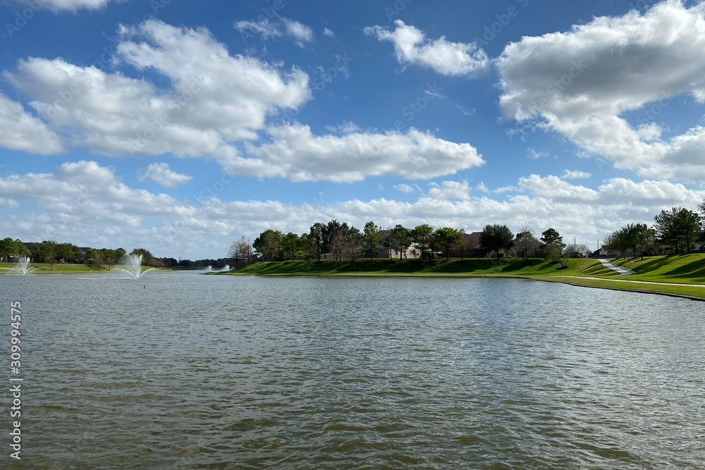 landscape with river and clouds landscape with river and clouds