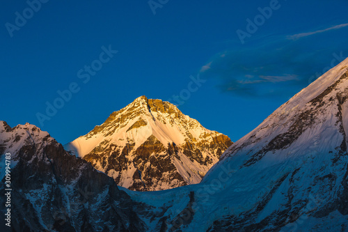 Changtse mount view from Kala Patar Mount. Nepal photo