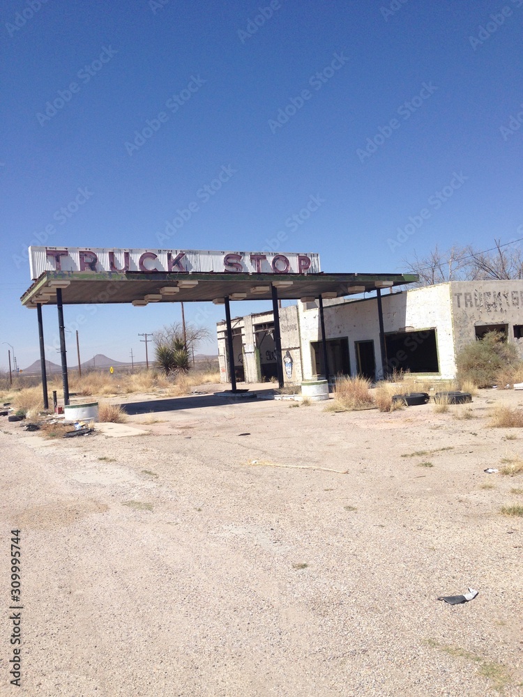 An Abandoned Truck Stock in West Texas An Abandoned Truck Stock in West Texas