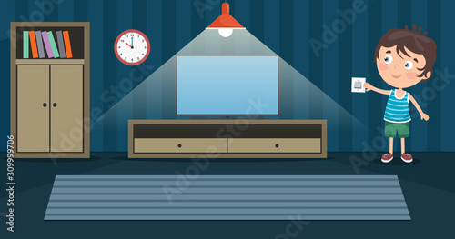 Turning On The Light In A Dark Room