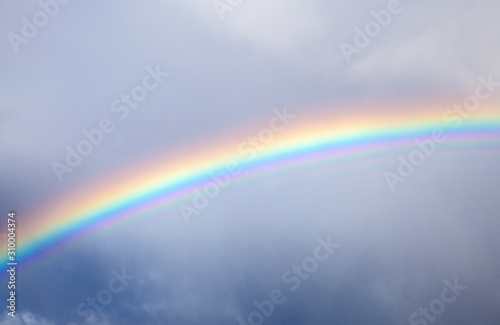 rainbow in the sky against cloud