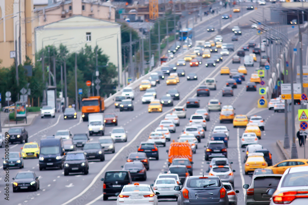day traffic traffic jam in the city on the highway cars / transport concept, city traffic metropolis view landscape day traffic traffic jam in the city on the highway cars / transport concept, city traffic metropolis view landscape