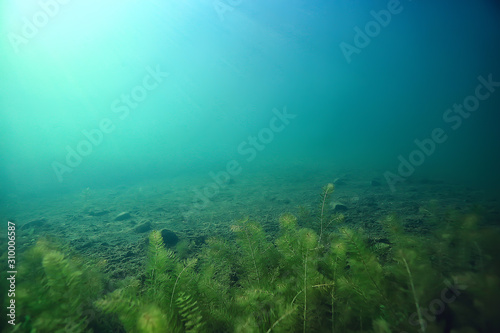 disaster ecology river underwater / landscape pollution ecology underwater © kichigin19