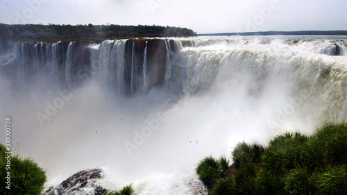 The Iguazu Falls  were chosen as one of the  Seven natural wonders of the world. 