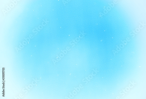 Pale cyan winter sky with white stars background