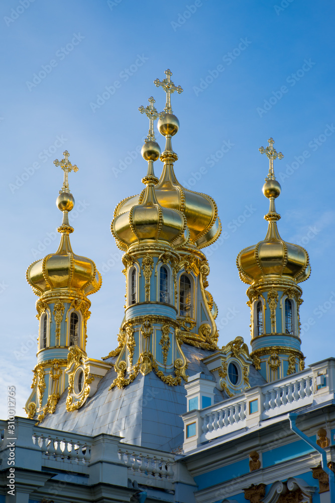  Dome of the chapel of the Catherine Palace in Tsarskoye Selo