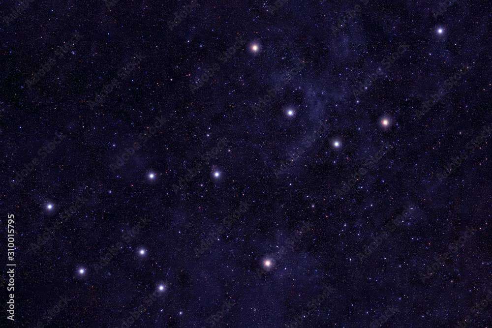 Naklejka premium Constellation Virgo. Against the background of the night sky. Elements of this image were furnished by NASA.