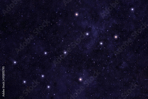 Fototapeta Naklejka Na Ścianę i Meble -  Constellation Virgo. Against the background of the night sky. Elements of this image were furnished by NASA.